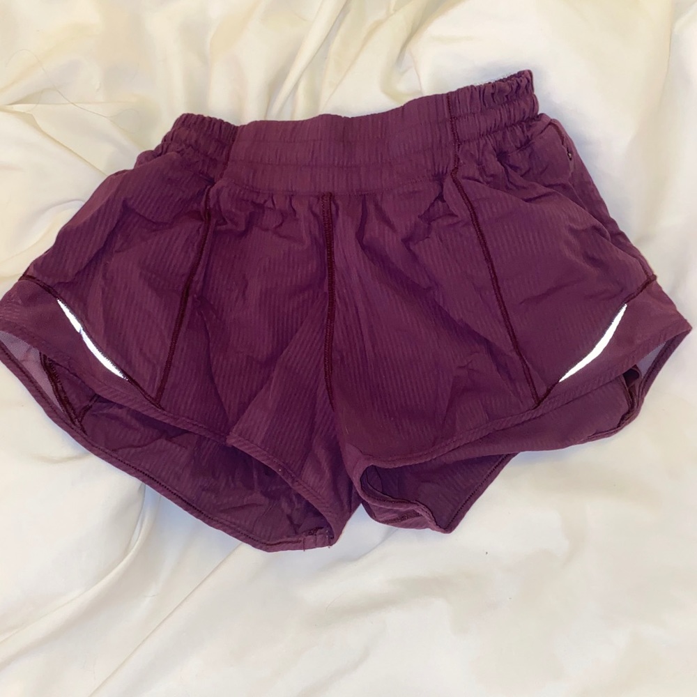 Lululemon Maroon Running Shorts